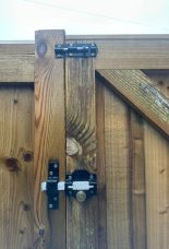 Gate lock installation